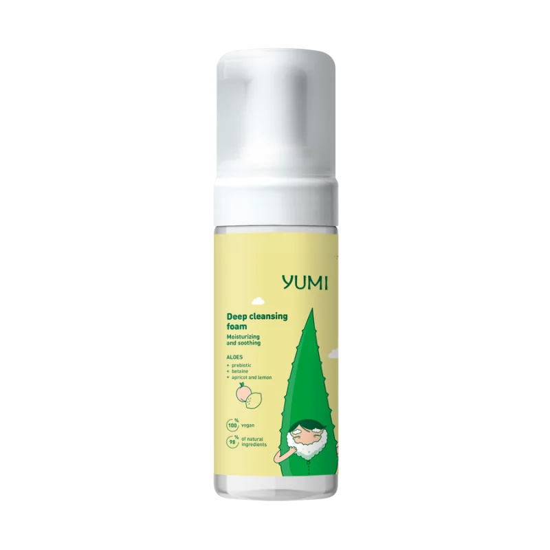 Yumi mélytisztító hab 180ml (Hidratáló, nyugtató)