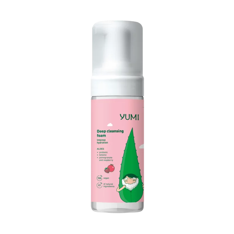 Yumi mélytisztító hab 180ml (Intenzív hidratálás)