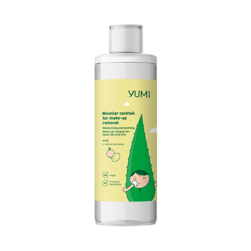 Yumi micellás sminkeltávolító koktél 200ml (Hidratál és nyugtat)