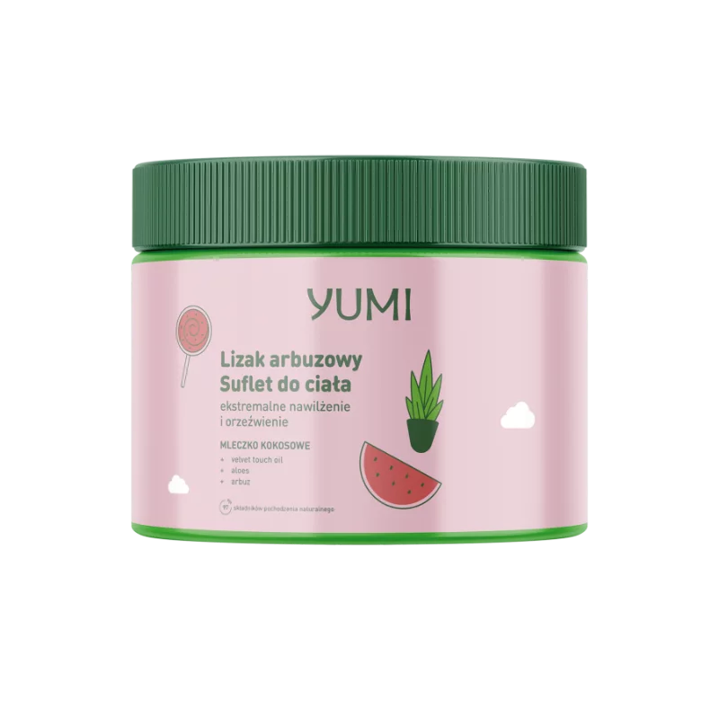 Yumi testápoló szufflé 300ml Aloe görögdinnyés