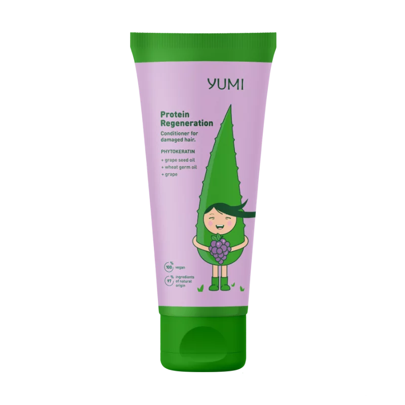 Yumi hajbalzsam 200ml proteines-regeneráló szőlős (sérült hajra)