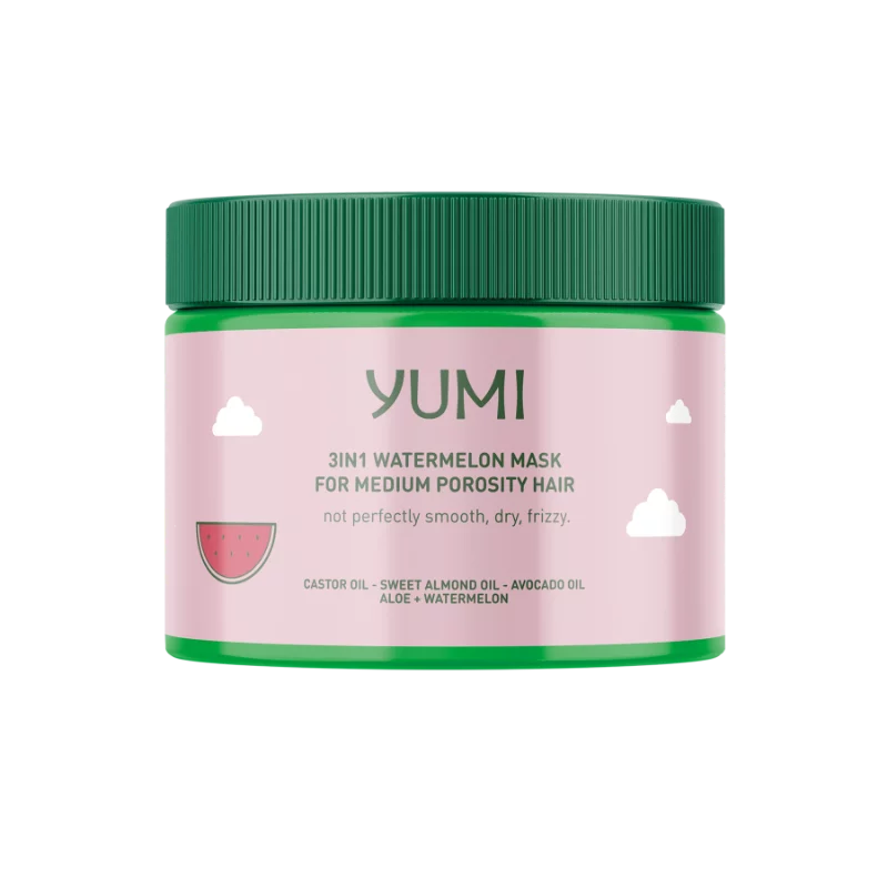 Yumi hajmaszk 300ml 3in1 görögdinnyés (közepes porozitású hajra)