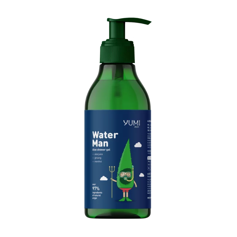 Yumi tusfürdő 400ml Men Water Aloe Vera férfi