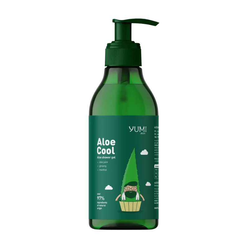 Yumi tusfürdő 400ml Men Cool Aloe Vera férfi