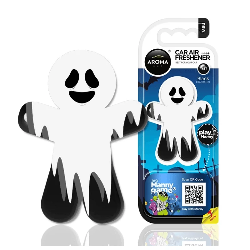 AROMA CAR autóillatosító Manny Ghost Black