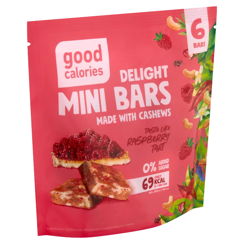 Good Calories szeletek magvakkal és málnával 6 x 17 g (102 g)