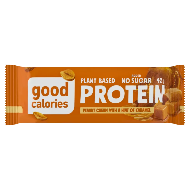 Good Calories fehérjetartalmú szelet mogyoróvajjal, datolyával, borsóproteinnel 42 g
