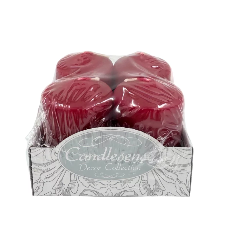 Adventi gyertya 4db-os 60 g, 60/40 bordó