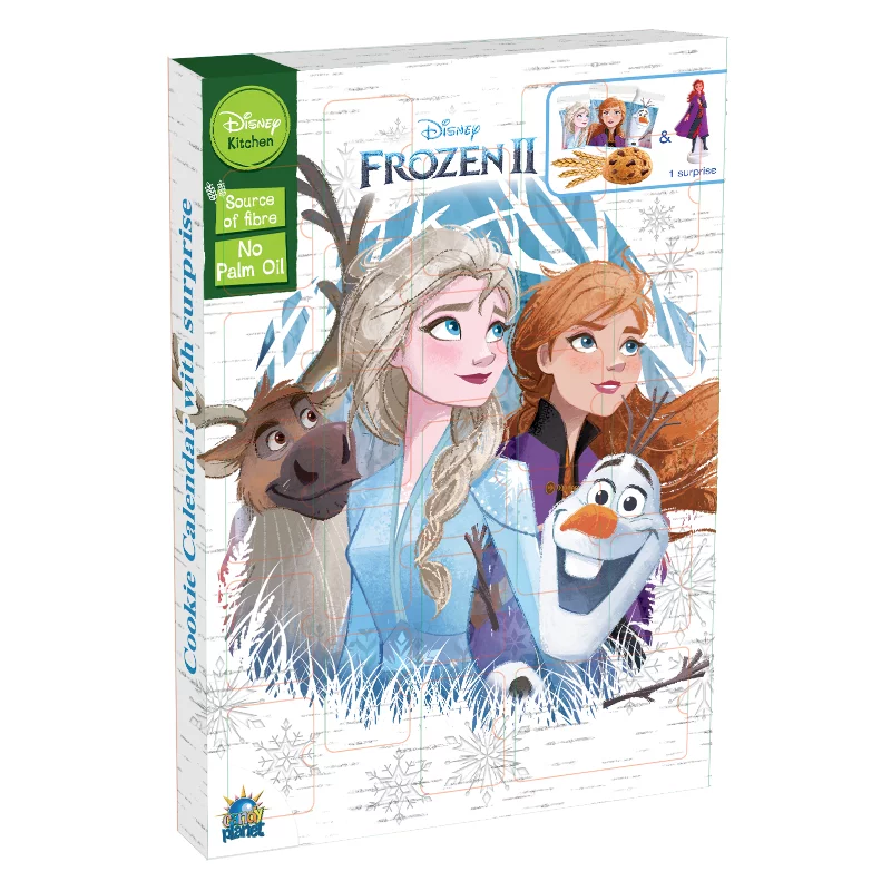 Disney adventi naptár sütivel 132g és meglepetés figurával Jégvarázs