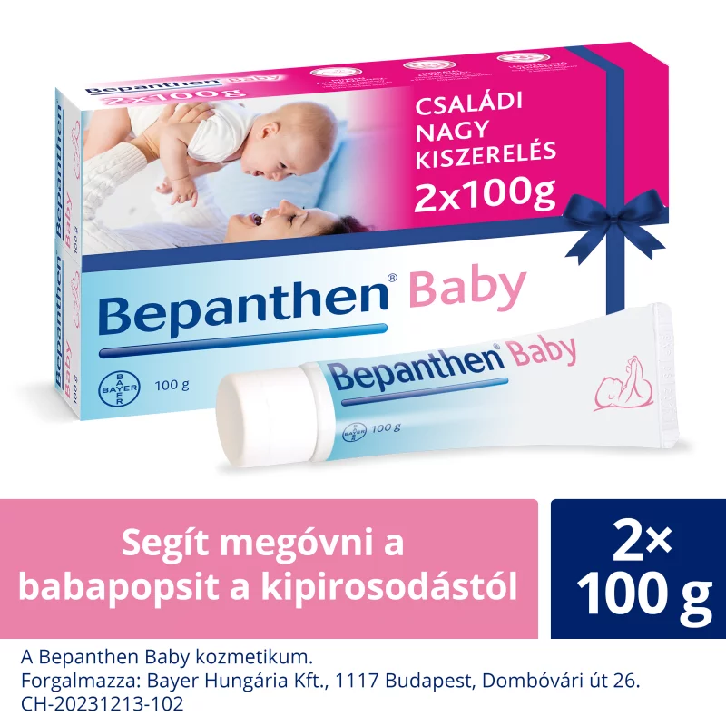 Bepanthen Baby panthenol tartalmú gyengéd kenőcs 100 g