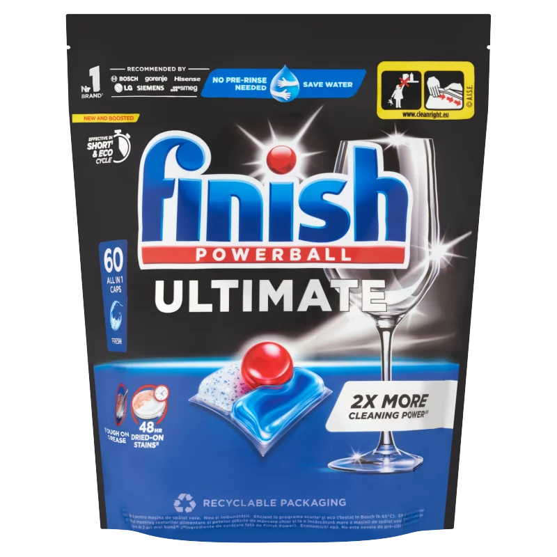 Finish Powerball Ultimate All in 1 Fresh mosogatógép kapszula 60 db 774 g