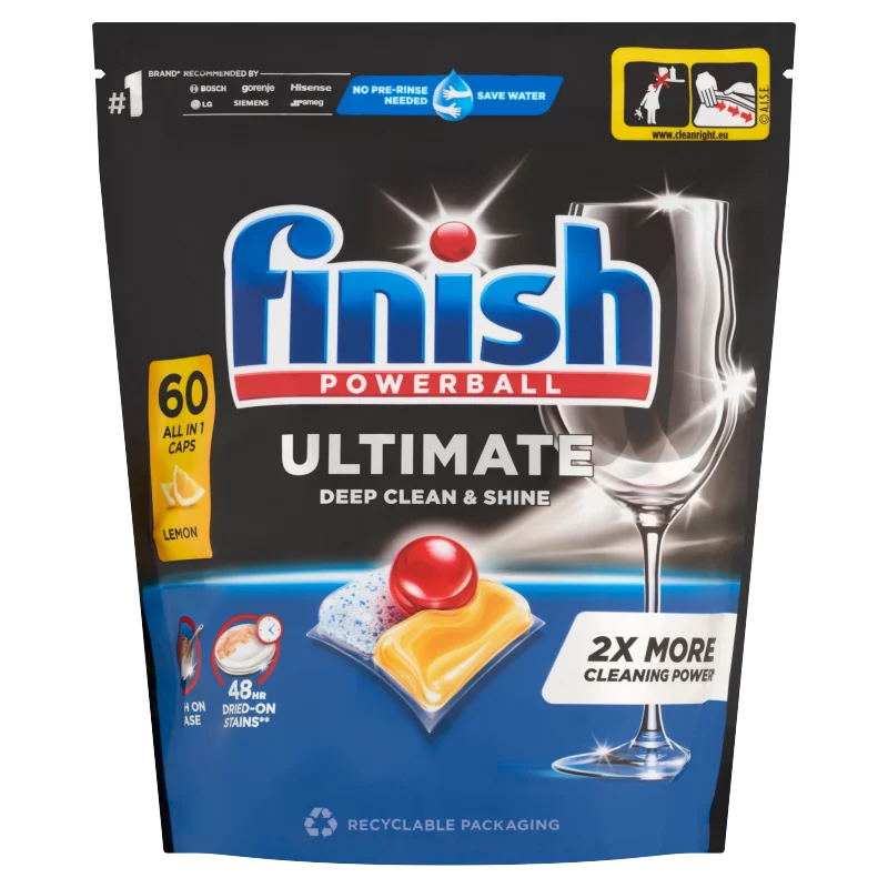Finish Powerball Ultimate All in 1 Citrom mosogatógép kapszula 60 db 774 g