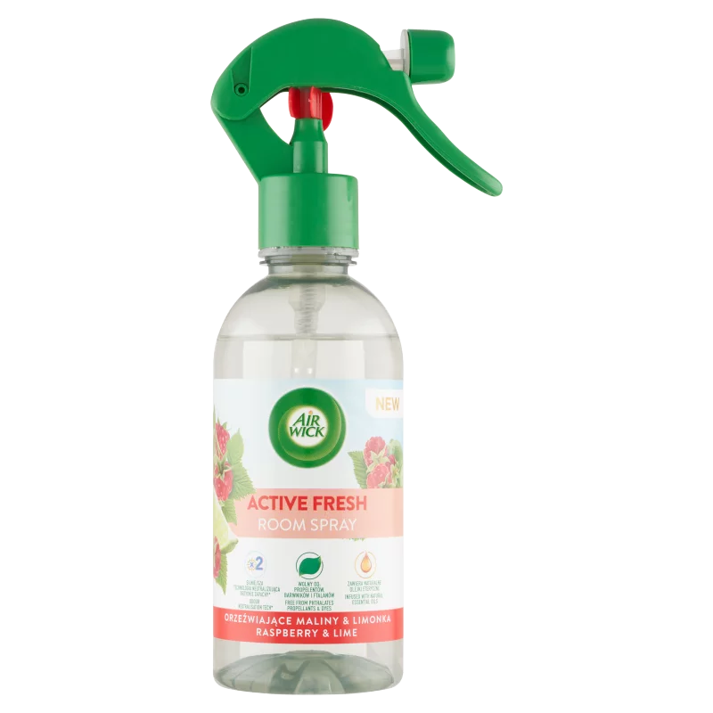 Air Wick Active Fresh málna és lime légfrissítő spray 237 ml
