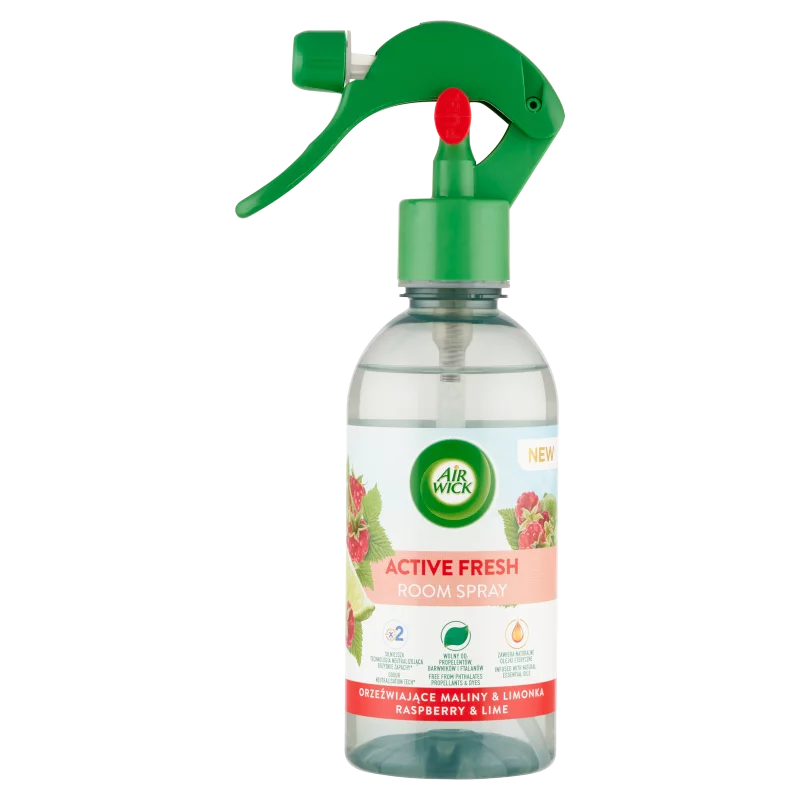 Air Wick Active Fresh Málna és Lime légfrissítő spray 237 ml