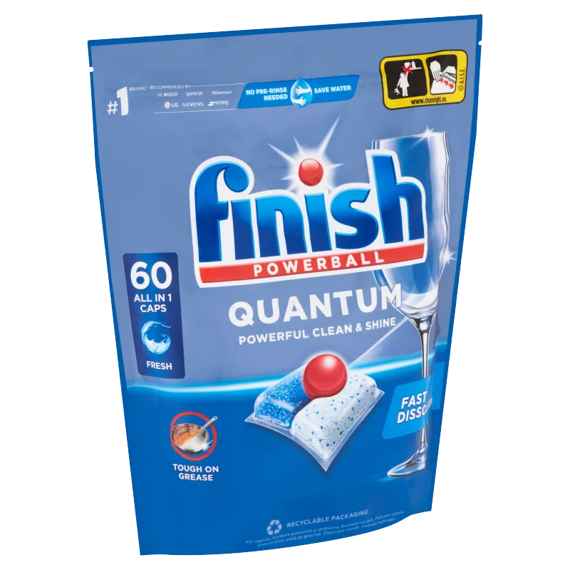 Finish Powerball Quantum All in 1 Regular mosogatógép kapszula 60 db 624 g