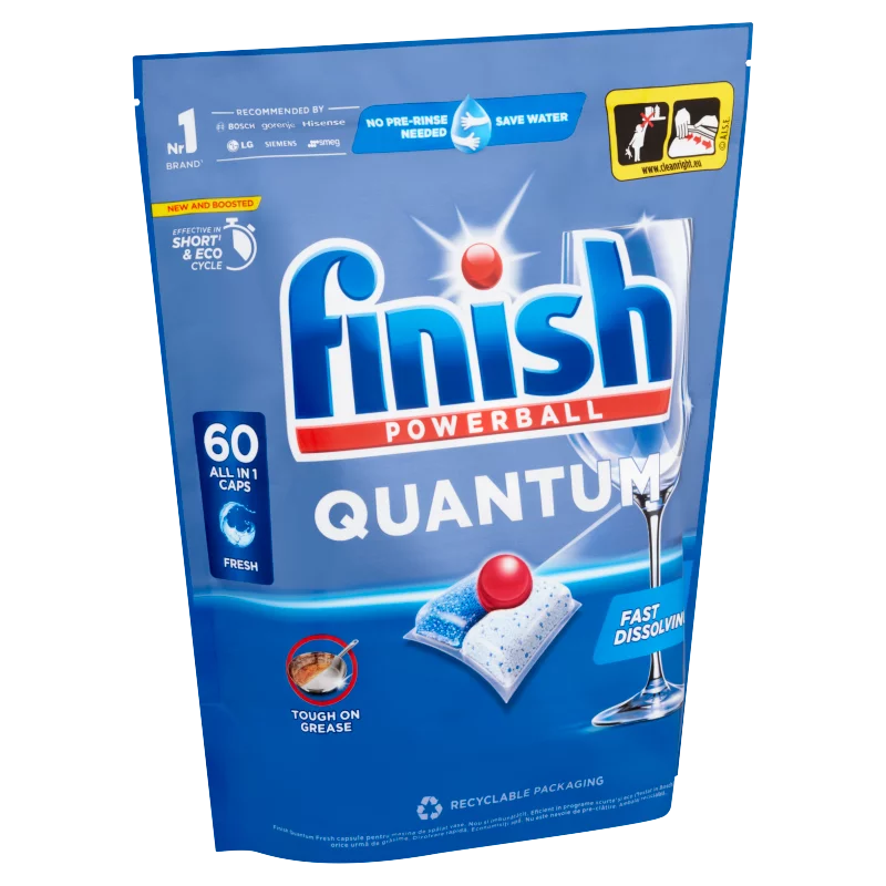 Finish Powerball Quantum Fresh mosogatógép kapszula 60 db 624 g