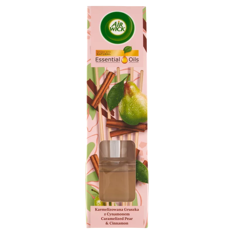 Air Wick Essential Oils Karamellizált Körte és Fahéj pálcikás légfrissítő 40 ml 