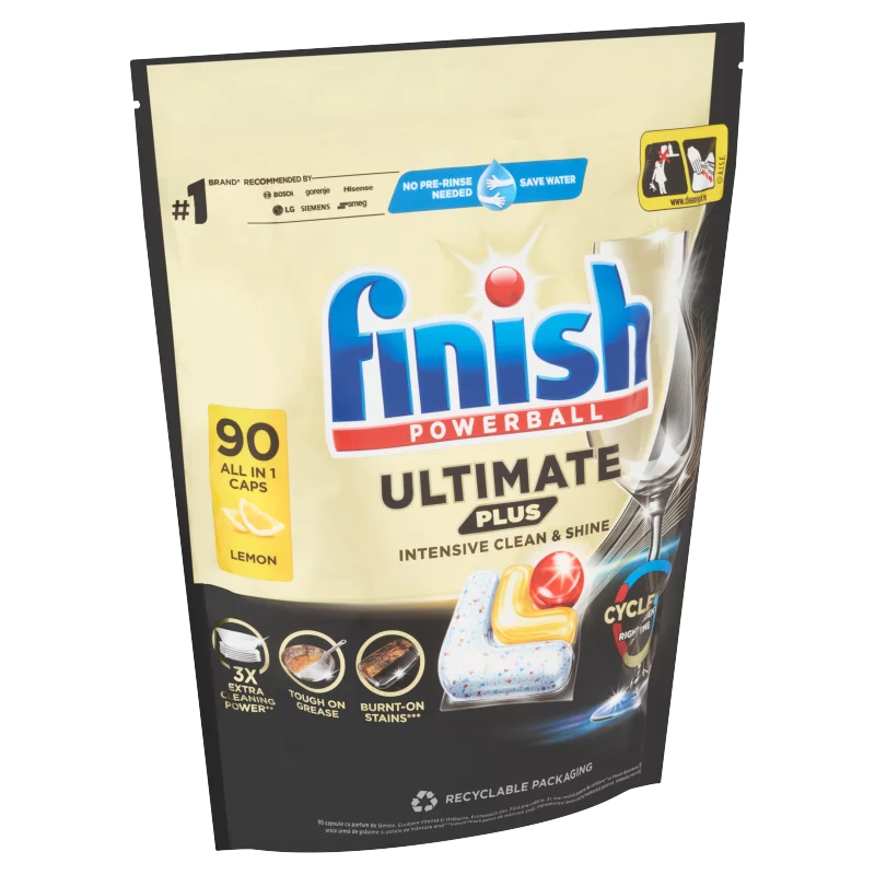 Finish Powerball Ultimate Plus All in 1 Citrom mosogatógép kapszula 90 db 1098 g