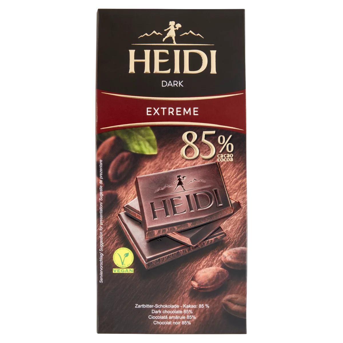 Heidi étcsokoládé 85% 80 g