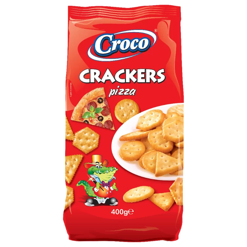 Croco kréker 400g pizzás