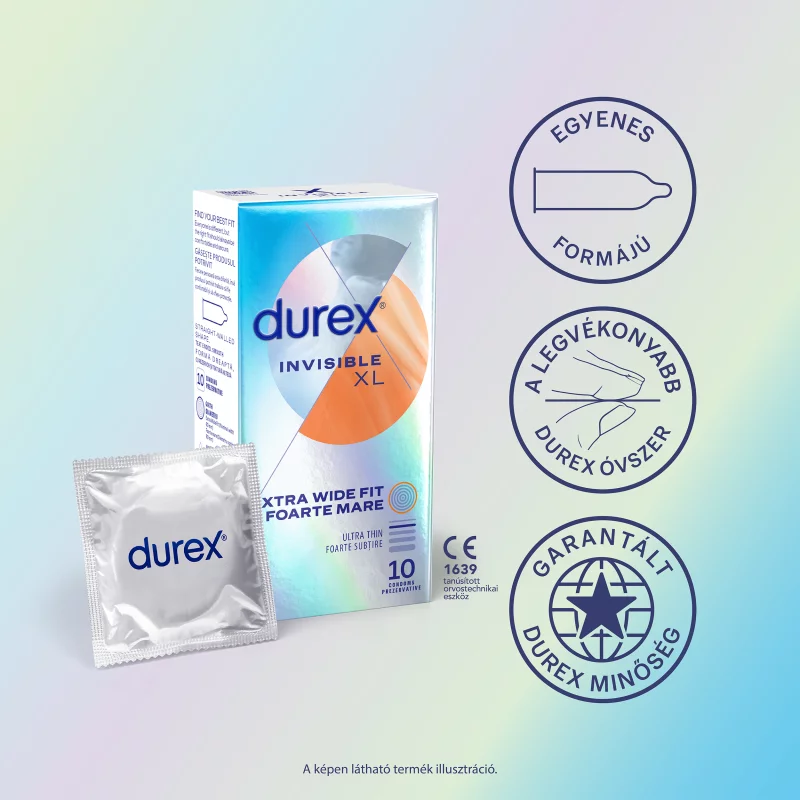 Durex Invisible XL óvszer 10 db
