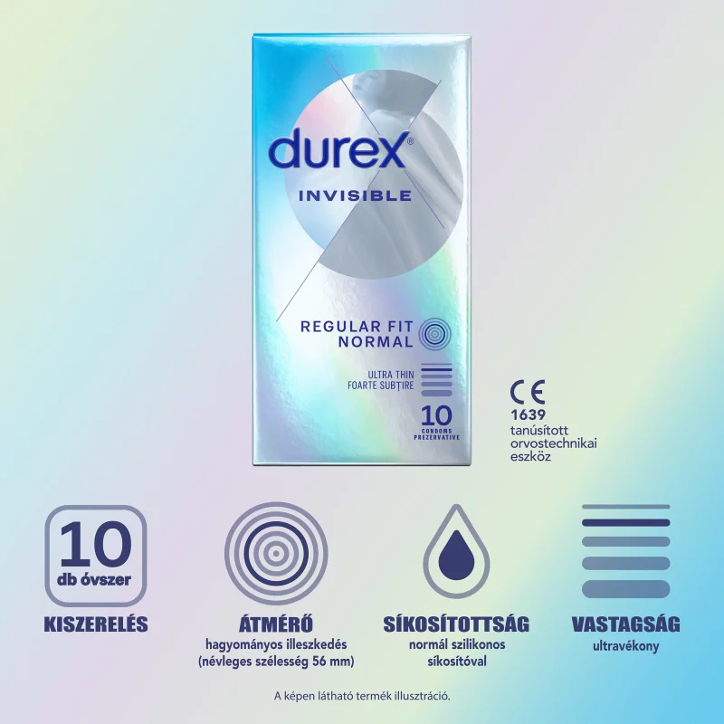 Durex Invisible óvszer 10 db