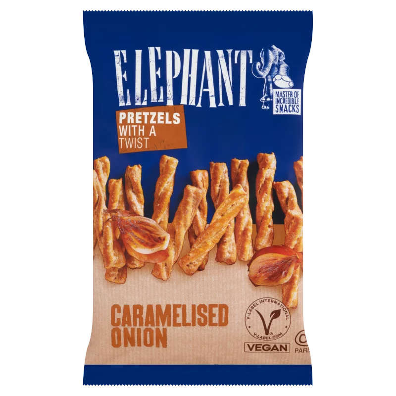 Elephant csavart perec karamellizált hagyma ízesítéssel 70 g