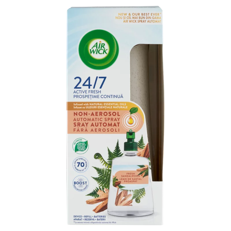 Air Wick Active Fresh Üde Szantálfa készülék és utántöltő 228 ml