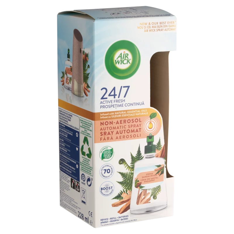Air Wick Active Fresh Üde Szantálfa készülék és utántöltő 228 ml