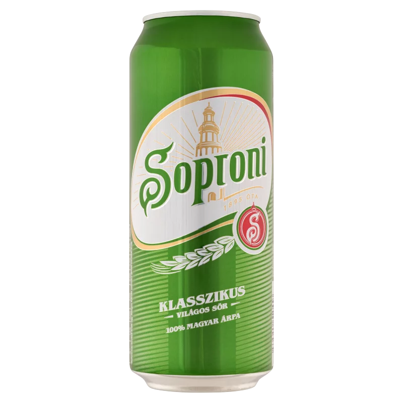 Soproni Klasszikus világos sör 4,5% 0,5 l 