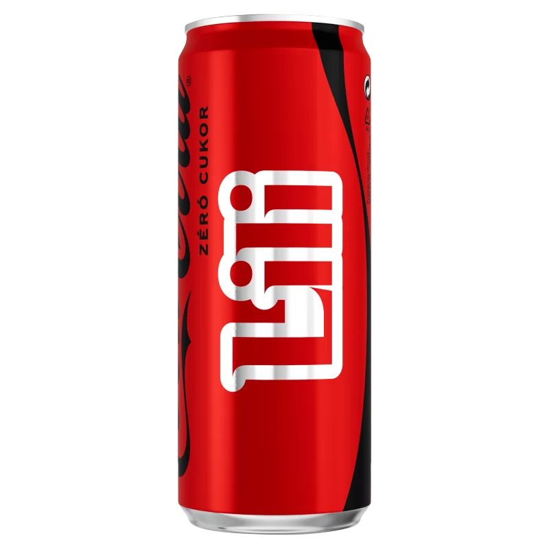 Coca-Cola zéró cukor colaízű energiamentes szénsavas üdítőital édesítőszerekkel 330 ml
