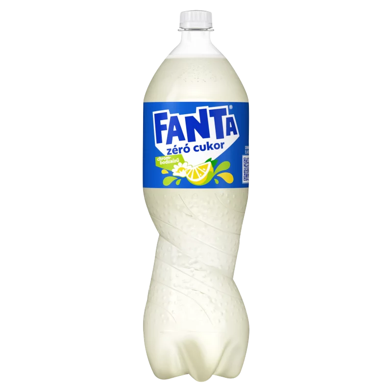 Fanta zéró cukor citrom- és bodzaízű energiamentes szénsavas üdítőital édesítőszerekkel 1,75 l