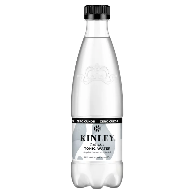 Kinley Tonic Water Zéró cukor energiamentes szénsavas üdítőital édesítőszerekkel 500 ml