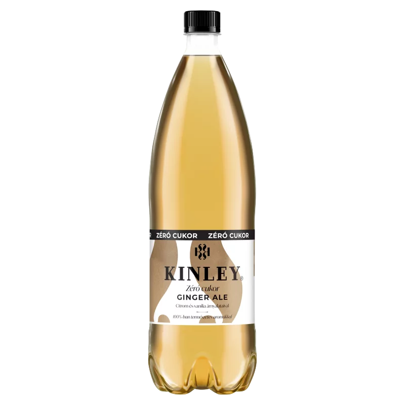 Kinley Ginger Ale Zéró cukor energiamentes szénsavas üdítőital édesítőszerekkel 1,5 l