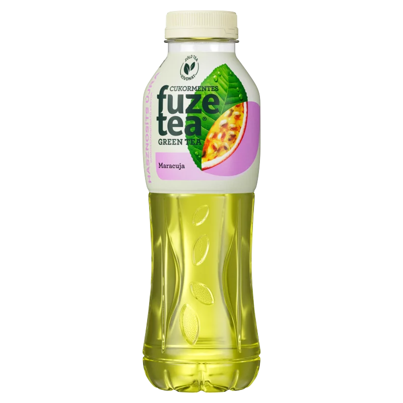 FuzeTea szénsavmentes maracujaízű üdítőital zöld tea kivonattal, édesítőszerekkel 500 ml