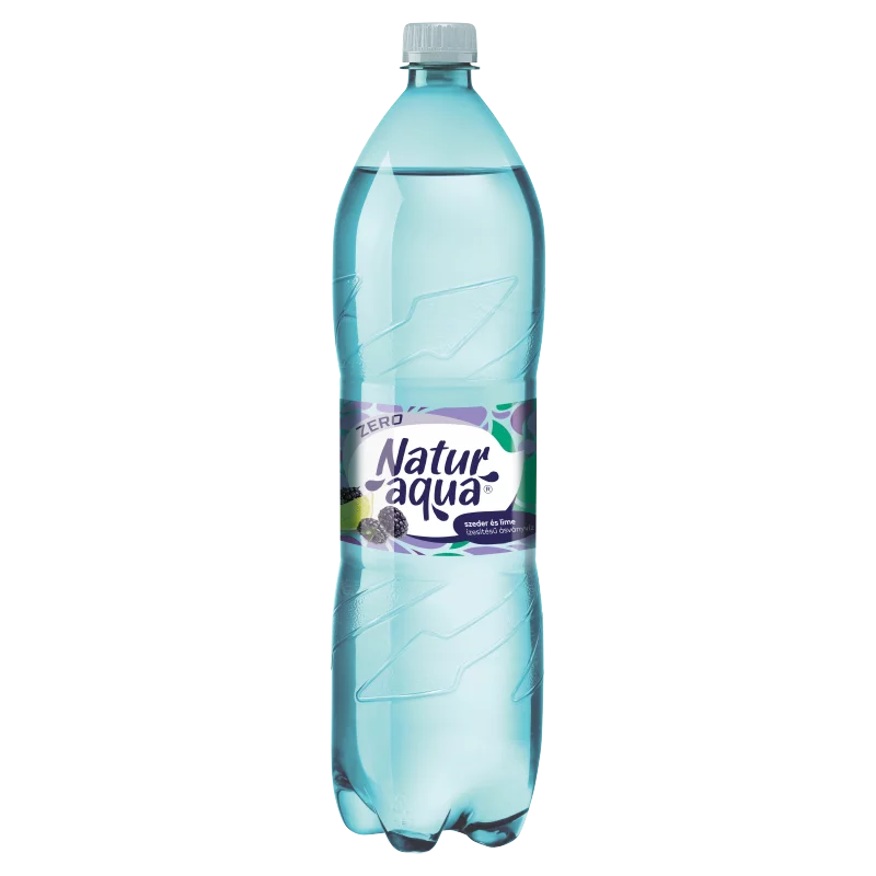 NaturAqua Emotion energiamentes, szénsavas, szeder- és limeízű üdítőital édesítőszerekkel 1,5 l