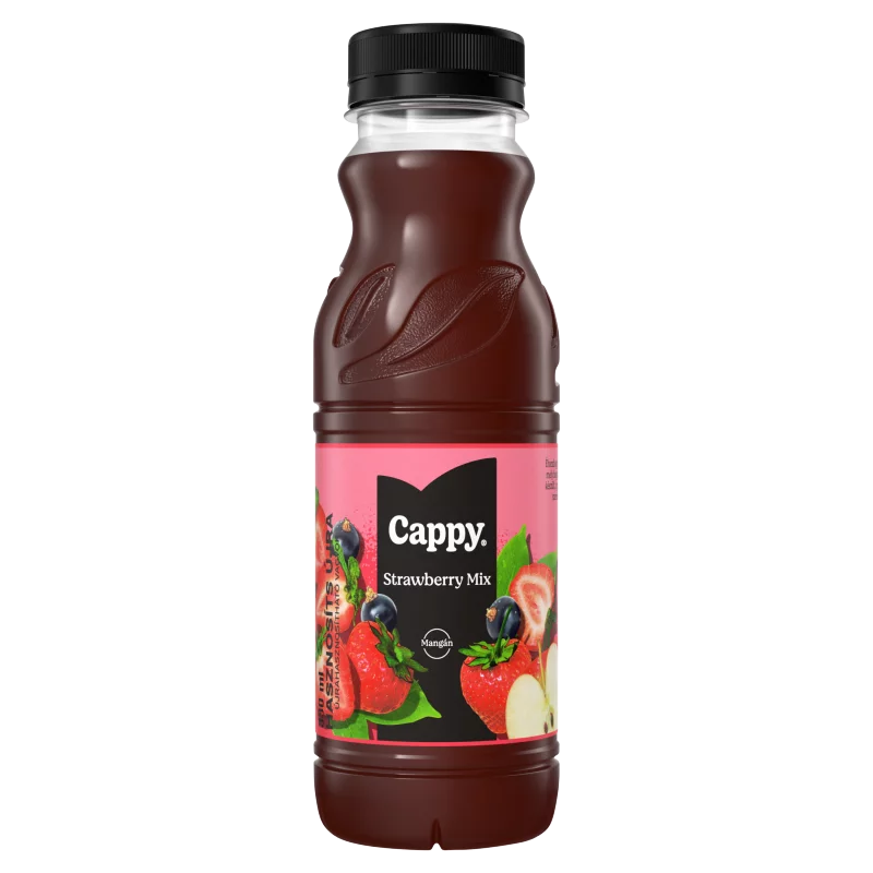 Cappy Eper mix gyümölcsital gyümölcslével és gyümölcspürével cukorral és édesítőszerekkel 330 ml