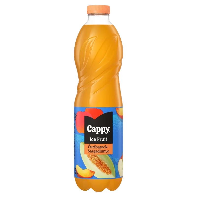 Cappy Ice Fruit szénsavmentes alma-őszibarack-sárgadinnye ital citromfű ízesítéssel 1,5 l