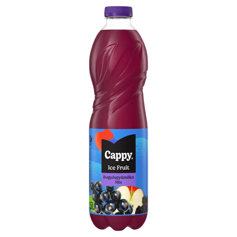 Cappy Ice Fruit Bogyósgyümölcs Mix szénsavmentes vegyesgyümölcs ital hibiszkusz ízesítéssel 1,5 l