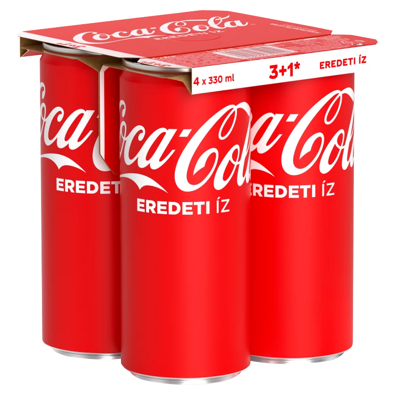 Coca-Cola colaízű szénsavas üdítőital 4 x 330 ml