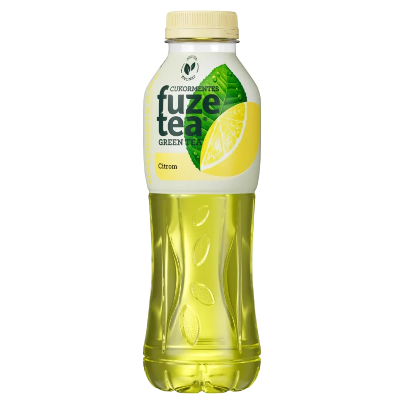 FuzeTea szénsavmentes citromízű üdítőital zöld tea kivonattal, édesítőszerekkel 500 ml