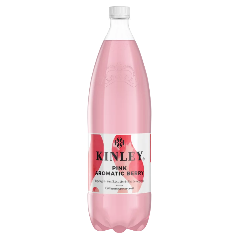 Kinley Pink Aromatic Berry szénsavas, vegyes bogyós gyümölcsízű üdítőital 1,5 l