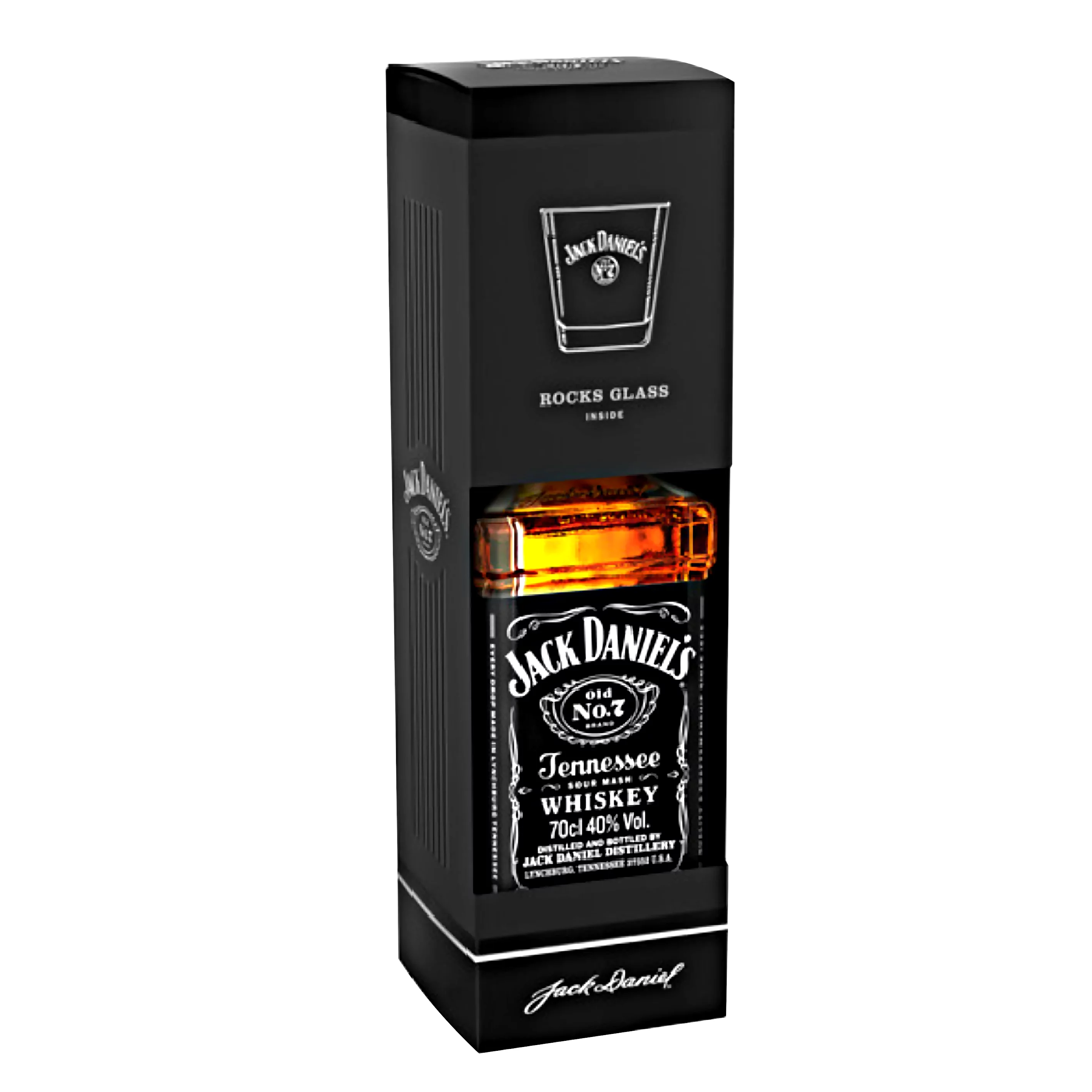 Jack Daniel´s whiskey 0,7l + pohár díszdobozban 