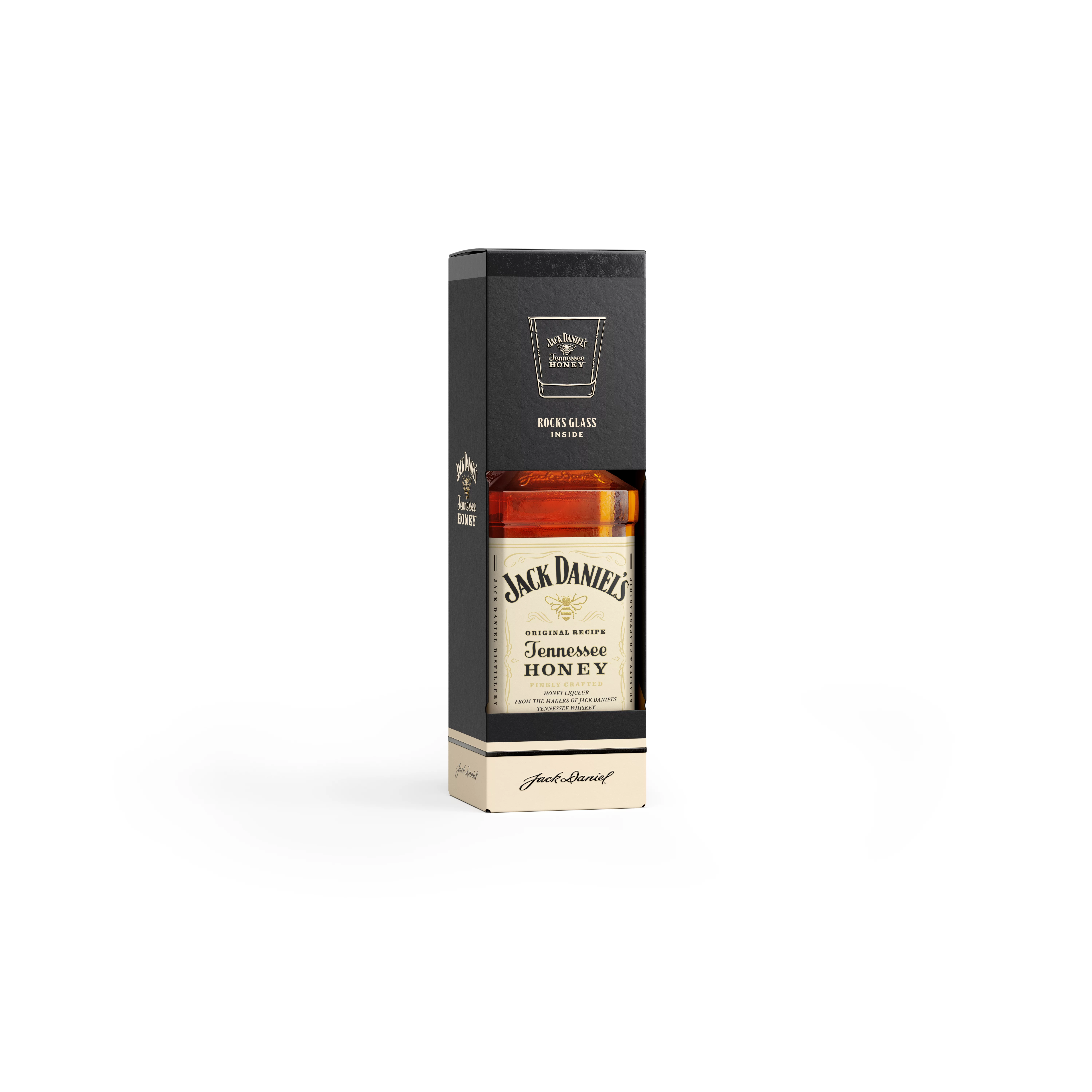 Jack Daniel´s whiskey 0,7l Tenessee Honey + pohár díszdobozban