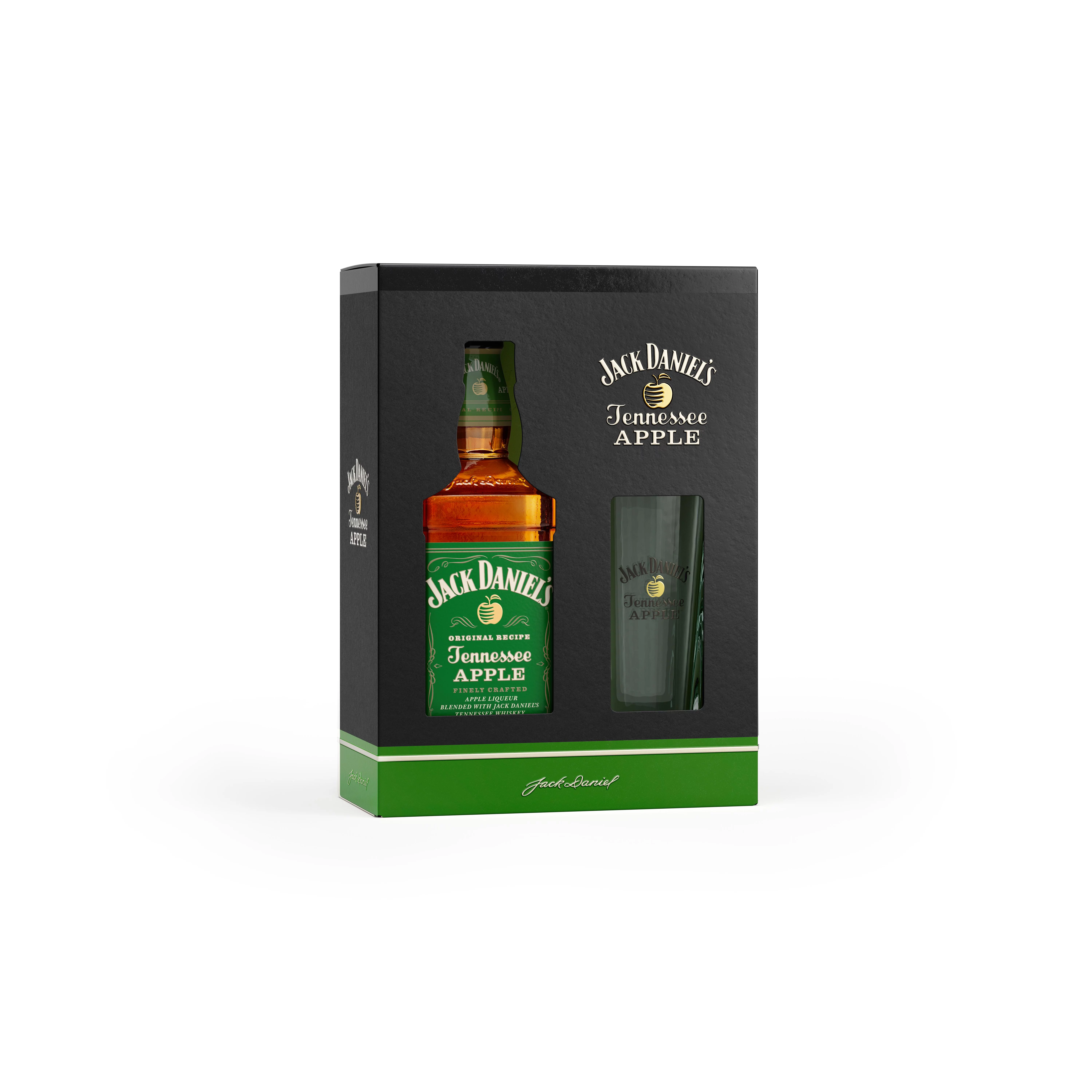 Jack Daniel´s whiskey 0,7l Tenessee Apple + pohár díszdobozban 