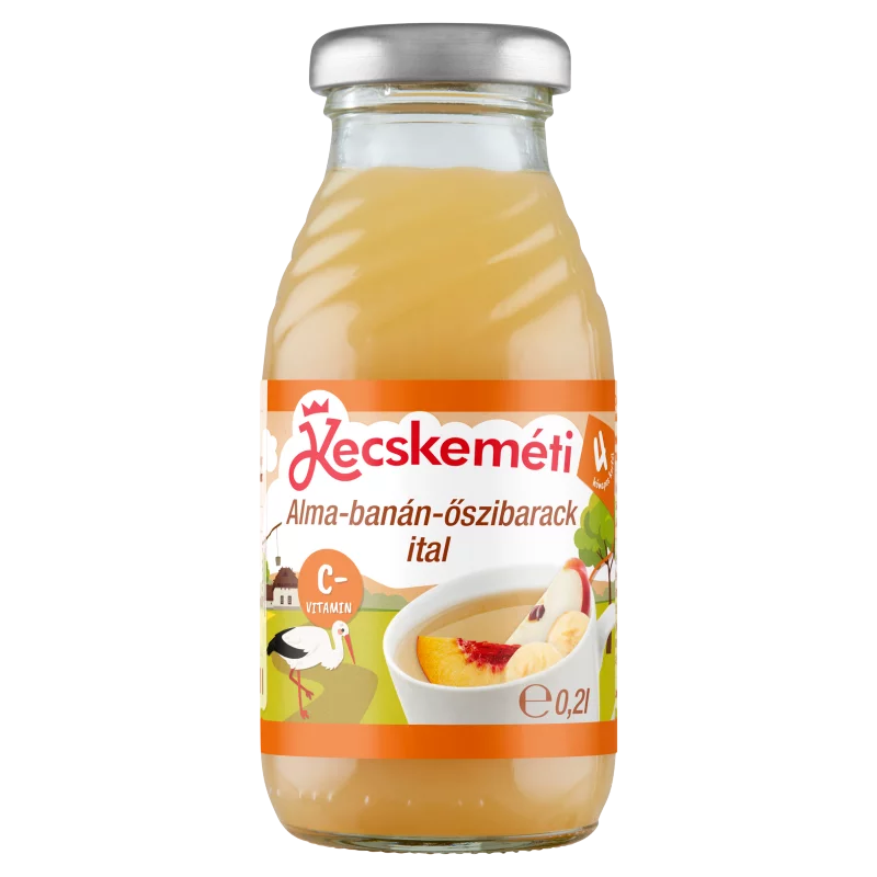 Kecskeméti alma-banán-őszibarack bébiital 4 hónapos kortól 0,2 l
