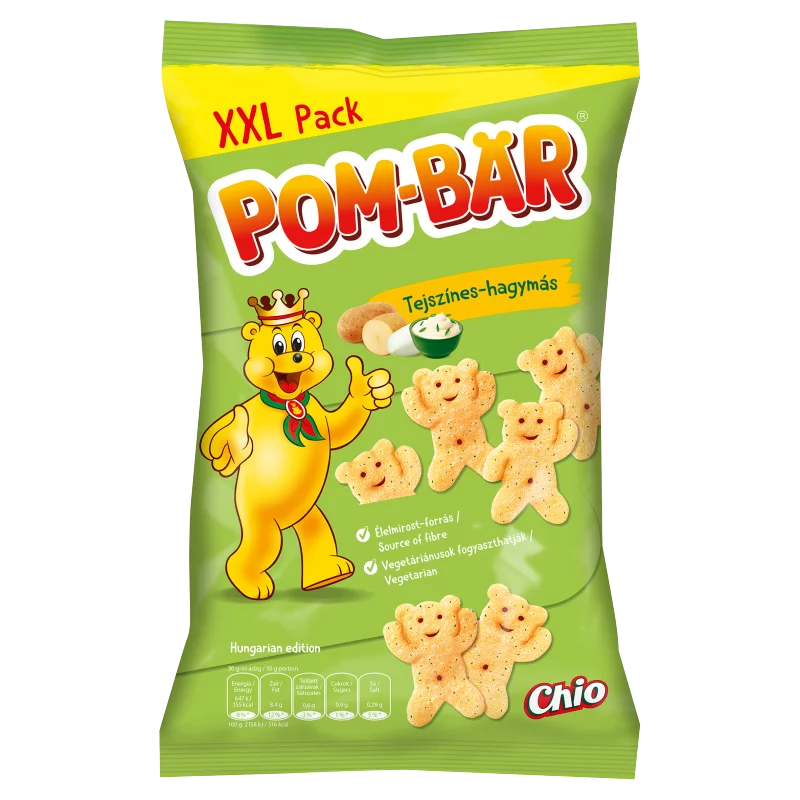 Pom-Bär tejszínes-hagymás burgonyasnack 150 g