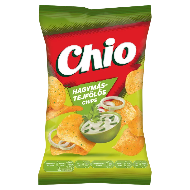 Chio hagymás-tejfölös burgonyachips 130 g