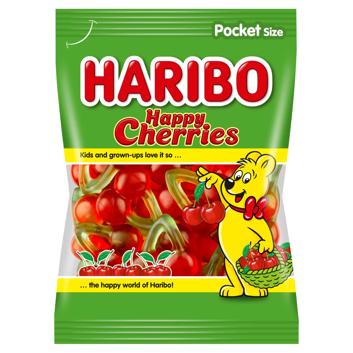 Haribo Happy Cherries gyümölcsízű gumicukorka 100 g