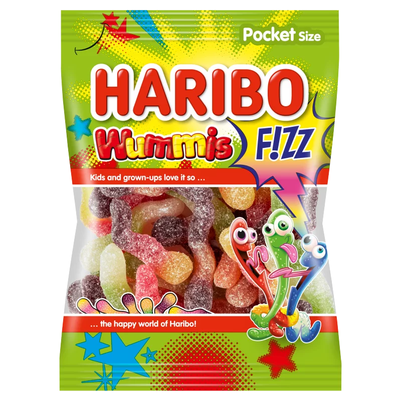 Haribo Wummis F!zz gyümölcsízű gumicukorka 100 g